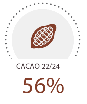percentuale cacao 56%